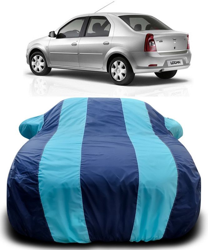MoTRoX Car Cover For Mahindra Logan Edge (With Mirror Pockets)  (Blue, Blue)