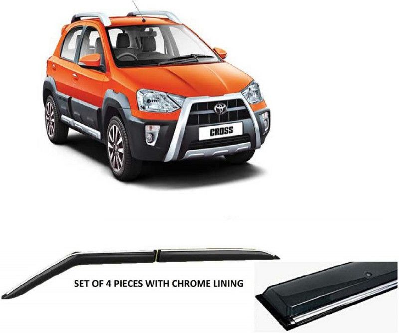 EMPICA For Non-convertibles Front, Rear Wind Deflector  (Tinted Toyota Etios Cross)