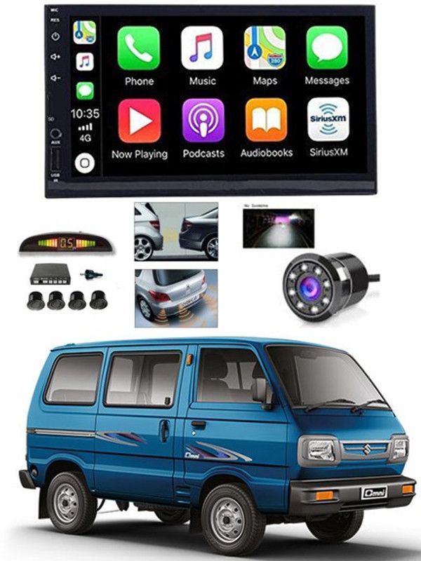 RKPSP 7 INCH Full Double Din Car Screen Stereo Media Player Audio Video Touch Screen Stereo Full HD with MP3/MP4/MP5/USB/FM Player/WiFi/Bluetooth & Mirror Link with Back Rear Camera & Black Sensor For Omni Car Stereo  (Double Din)