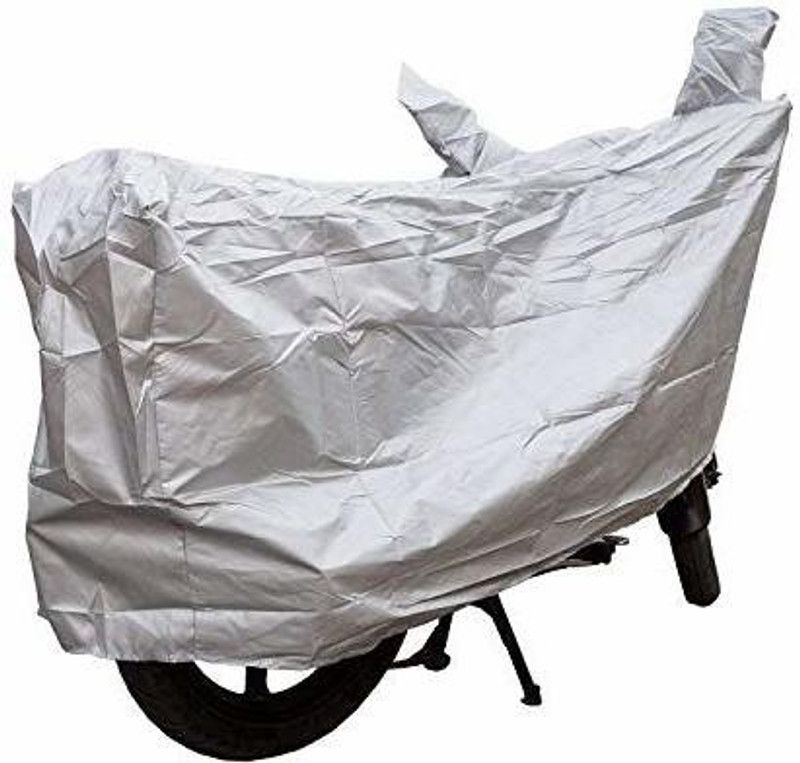RATHI TRADE LINK Two Wheeler Cover for TVS  (Apache RTR 200, Silver)