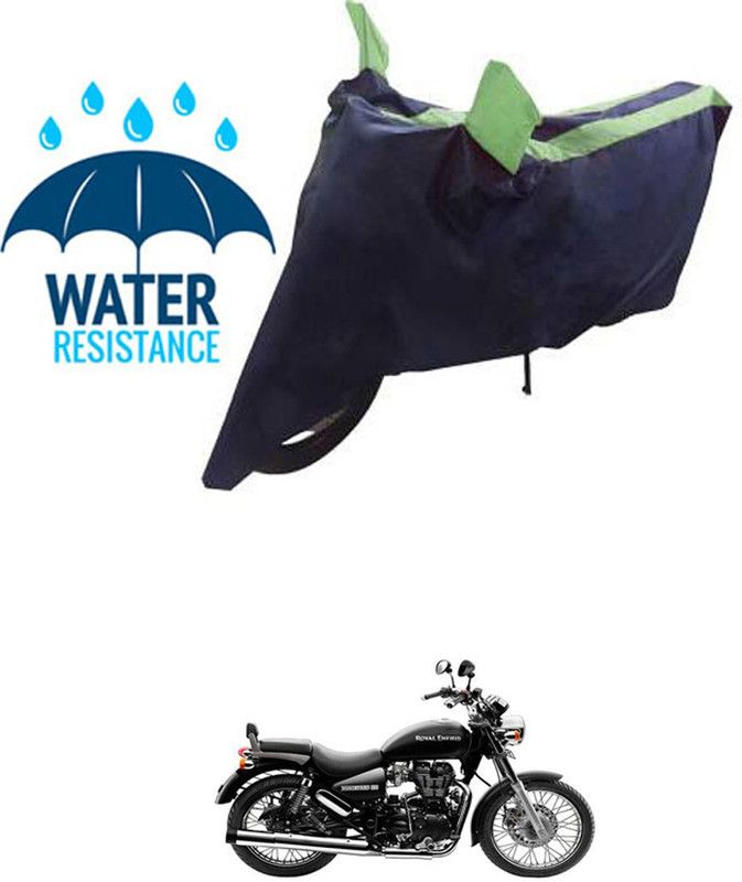 RONISH Waterproof Two Wheeler Cover for Royal Enfield  (Thunderbird, Blue, Green)