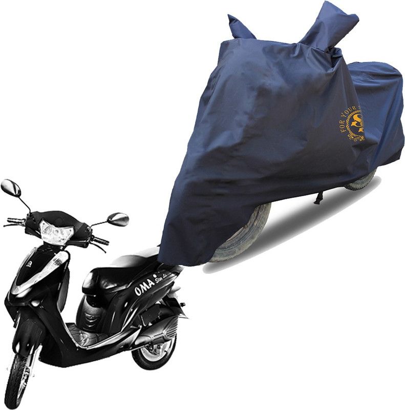 SS FOR YOUR SMART NEEDS Waterproof Two Wheeler Cover for Lohia  (Omastar, Blue)