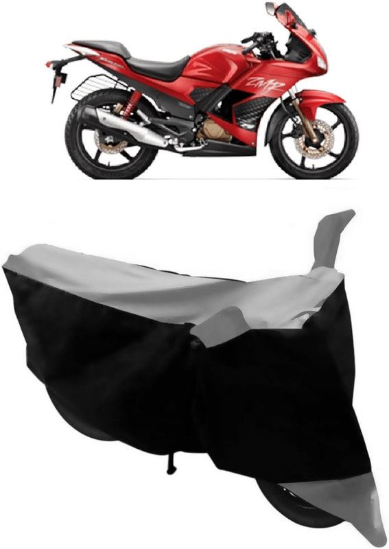 SHIVRAT Two Wheeler Cover for Hero  (Karizma ZMR, Grey, Black)