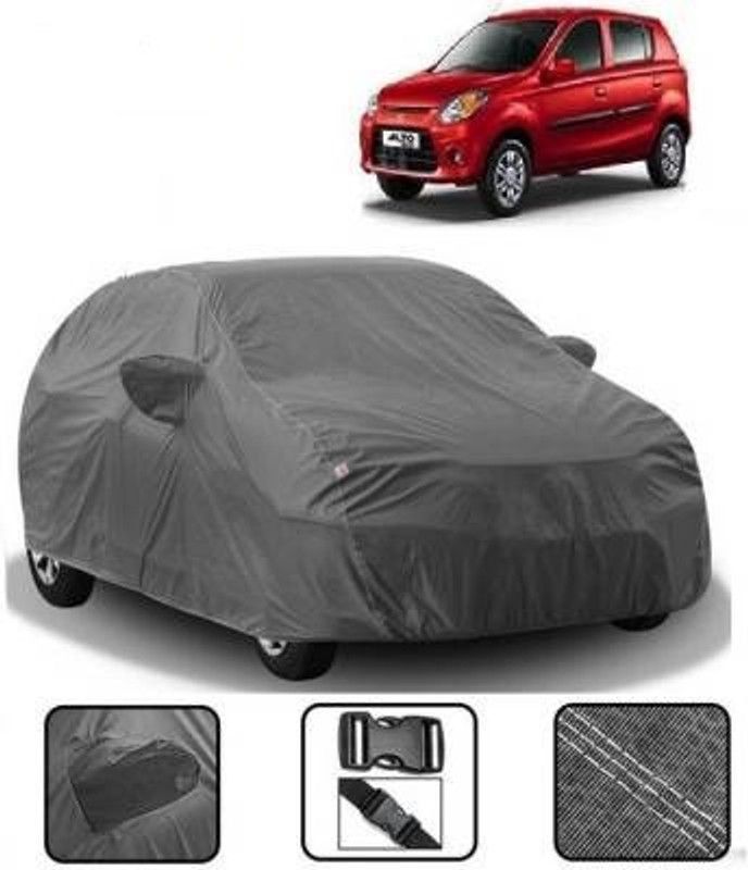 OPZET INDIA Car Cover For Maruti Suzuki Alto K10 VXI Optional Petrol (With Mirror Pockets)  (Grey)