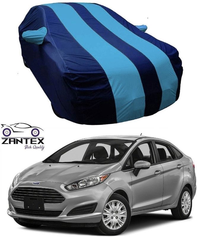 ZANTEX Car Cover For Ford Fiesta (With Mirror Pockets)  (Blue)