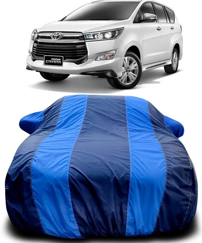 Genipap Car Cover For Toyota Innova Crysta (With Mirror Pockets)  (Blue, Blue)