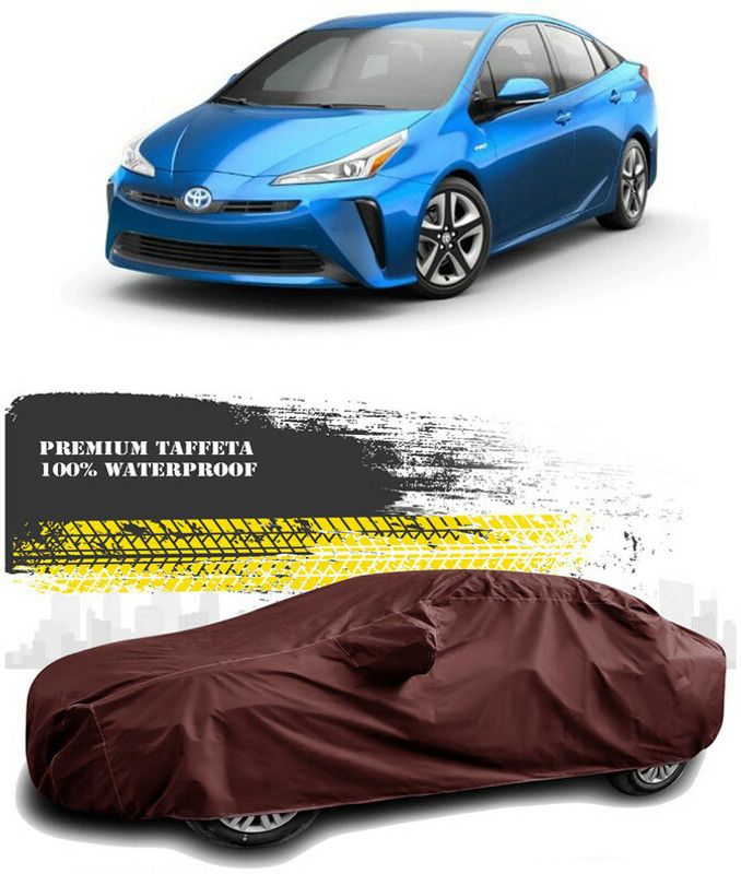 AutoTiger Car Cover For Toyota Prius (With Mirror Pockets)  (Maroon)