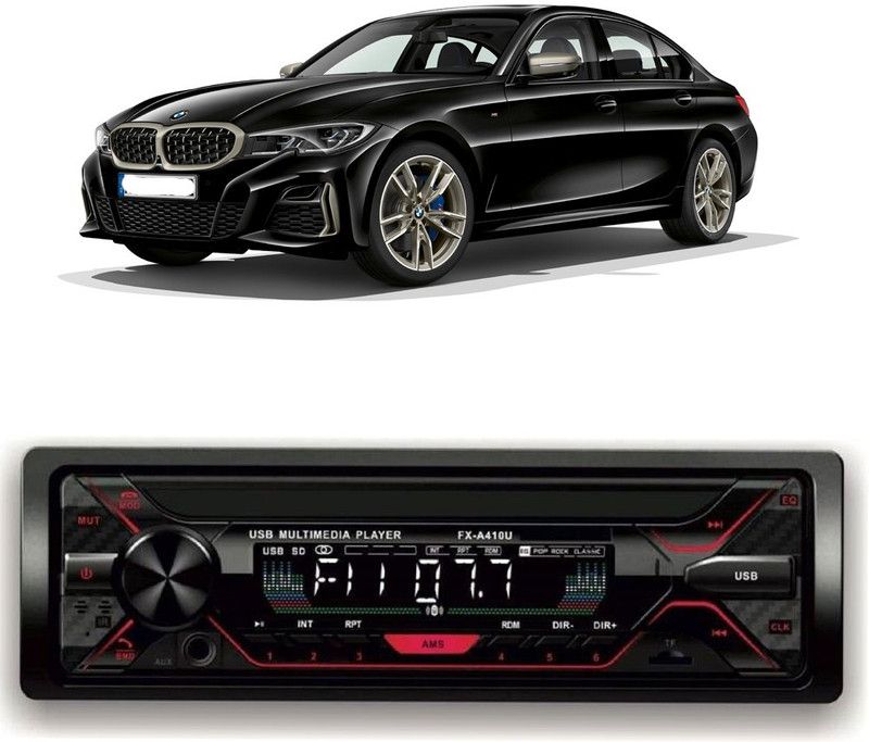 Purpleheart Car Stereo FX- A100U Car Stereo with Bluetooth, USB, SD Card , Aux P-52 Car Stereo  (Single Din)