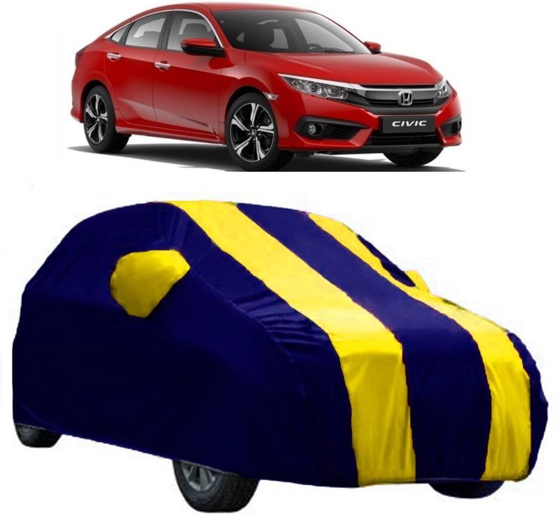 AutoKick Car Cover For Universal For Sedan Estate (With Mirror Pockets)  (Yellow)