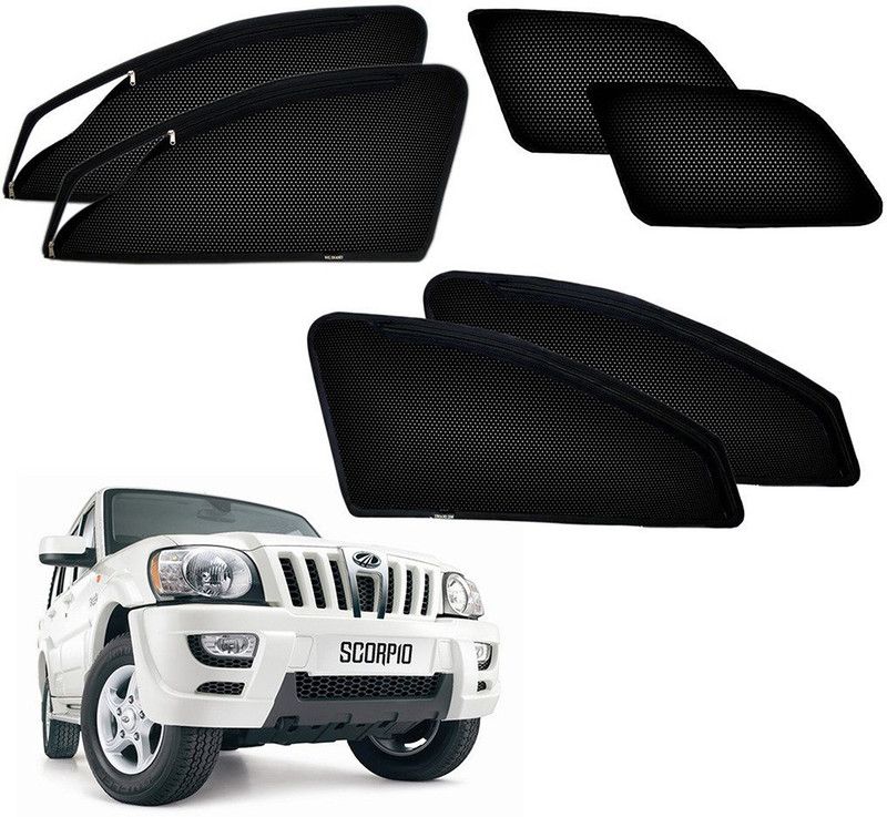 Casotec Rear Window, Side Window Sun Shade For Mahindra Scorpio  (Black)