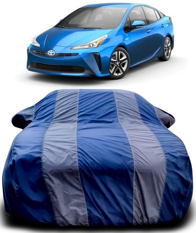 ARN Car Cover For Toyota Prius (With Mirror Pockets)  (Blue, Grey)