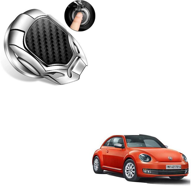 SEMAPHORE Carbon Fiber Design Car Start Stop Button Cover compatible with Beetle Car Inverter