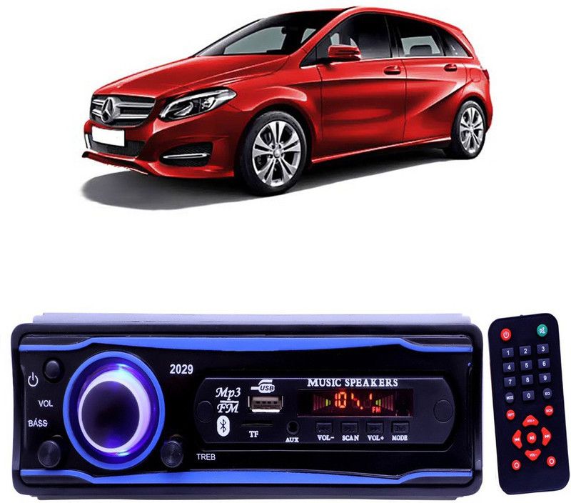 Purpleheart Blue 2029 USB/AUX/SD/BLUETOOTH/FM/MP3 BOOM MASTER STANDARD- P361 Car Stereo  (Single Din)