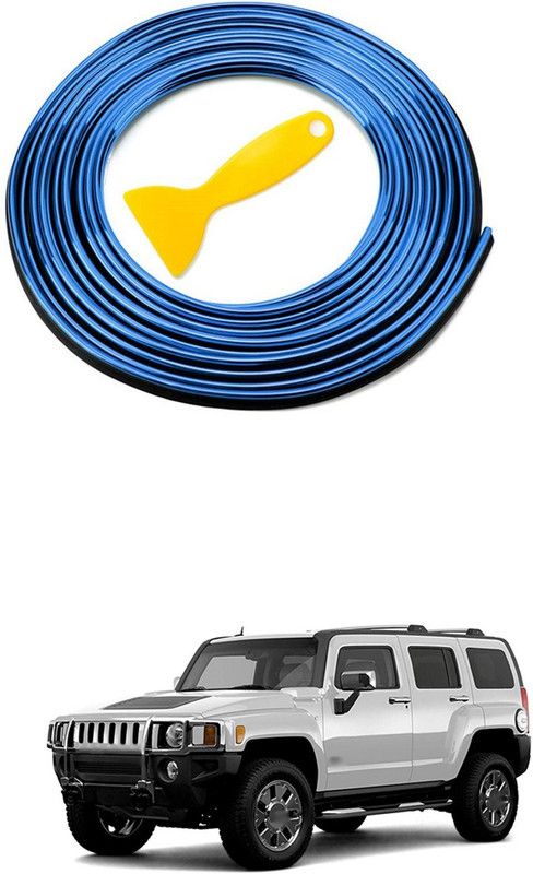 PRTEK Plastic Car Door Guard  (Blue, Pack of 1, GM, Hummer H3)