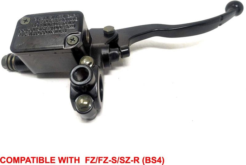 DESIKARTZ Right Side Handle BAR, Front Disc Brake Master Cylinder Assembly, Lever Assembly, Yock Assembly Compatible with Yamaha FZ/fz-s/sz-r BS4 Brake Clutch Lever For Yamaha FZ  (BLACK)