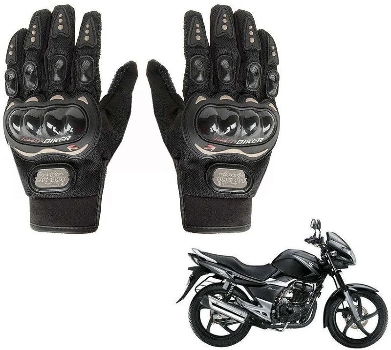 AuTO ADDiCT Bike / Motorcycle Riding Gloves (Black,XL) For Suzuki GS 150R Riding Gloves  (Black)