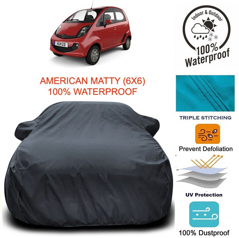 Dvis Car Cover For Tata Nano Genx (With Mirror Pockets)  (Grey)