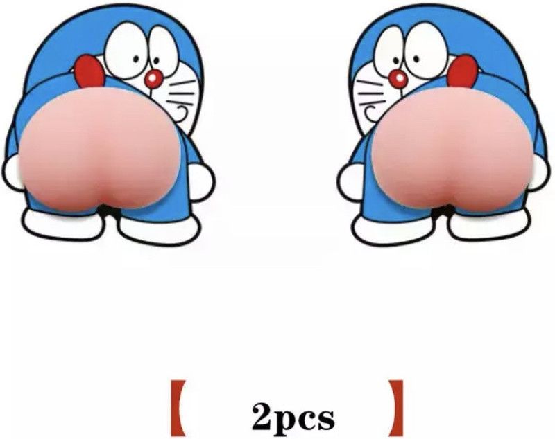 Kostech Sticker & Decal for Car & Bike  (Pink, Blue)