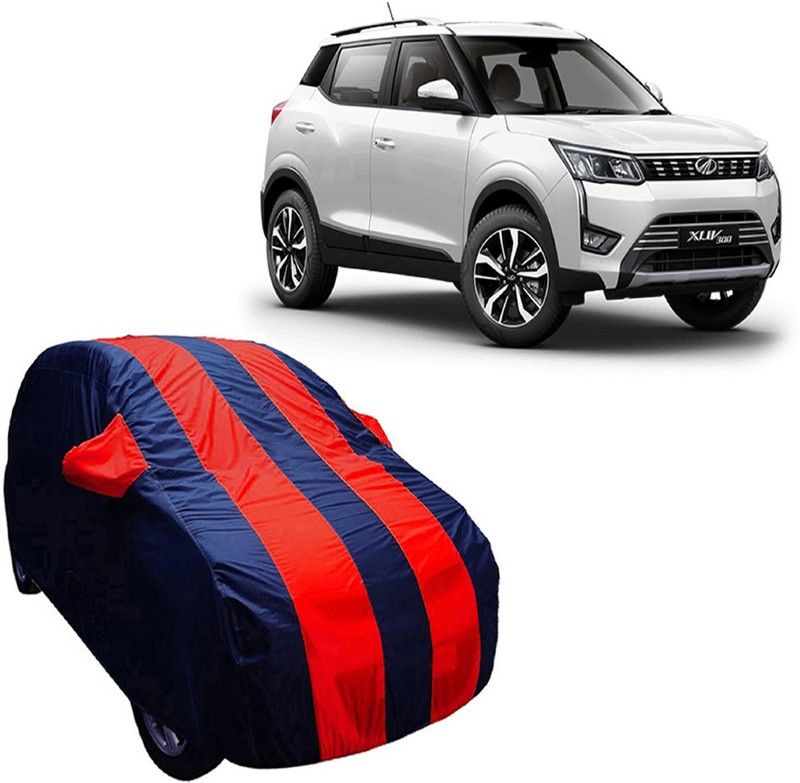 ABS AUTO TREND Car Cover For Mahindra XUV 300 (With Mirror Pockets)  (Blue, Red)