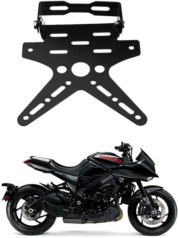 divis Bike License Number Plate Frame Holder Tail Tidy (Black) Bike Number Plate G-313 Bike Number Plate  (Aluminium 7 cm x 15 cm)