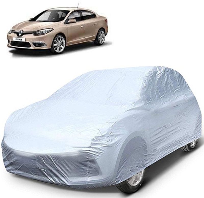 GoldRich Car Cover For Renault Fluence (Without Mirror Pockets)  (Silver, For 2005, 2006, 2007, 2008, 2009, 2010, 2011, 2012, 2013, 2014, 2015, 2016, 2017, 2018, 2019, NA Models)