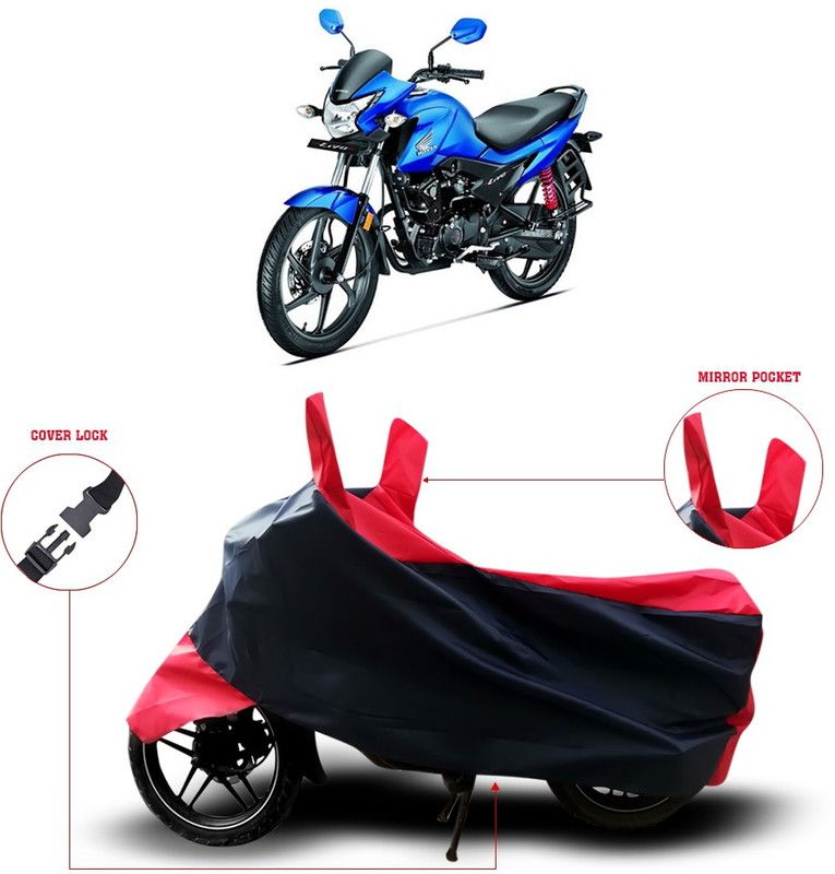 ANTHUB Two Wheeler Cover for Honda  (Livo, Black)
