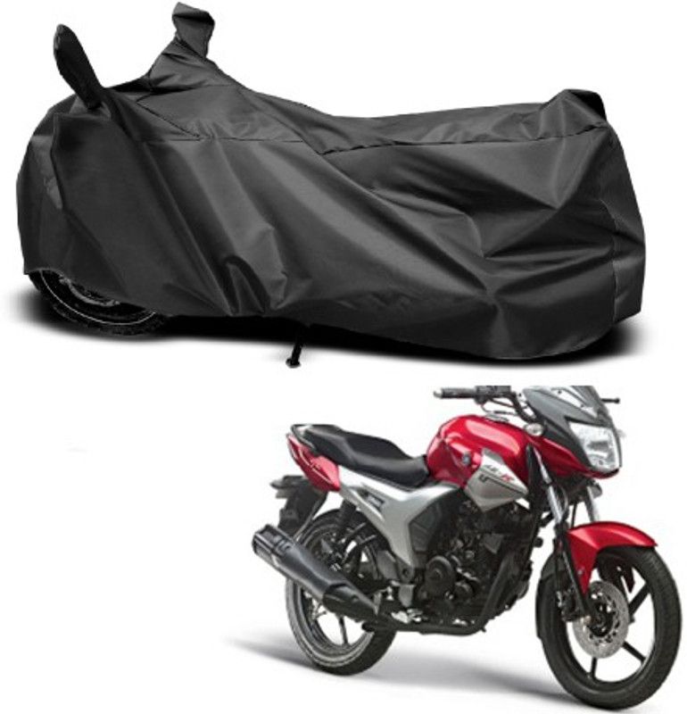 THE REAL ARV Waterproof Two Wheeler Cover for Yamaha  (SZ X, Black)