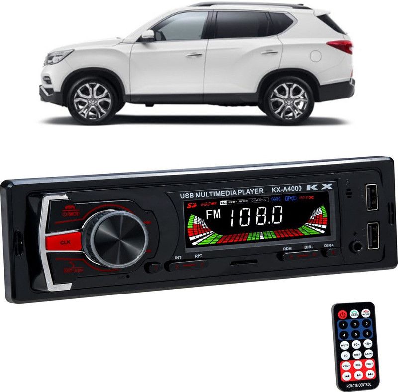 JBRIDERZ KX-A4000 with AUX/Bluetooth/USB/ MP3 B 291 Car Stereo  (Single Din)