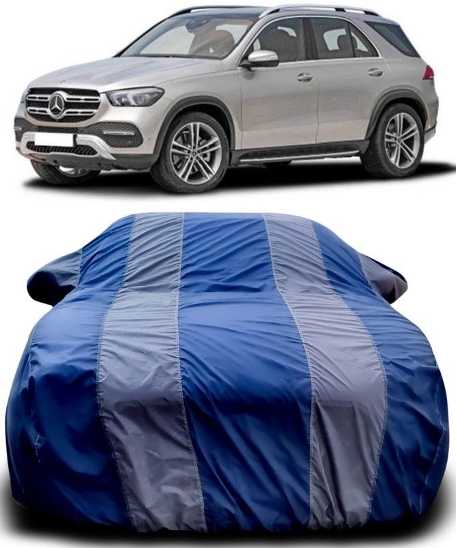 Genipap Car Cover For Mercedes Benz GLE Facelift (With Mirror Pockets)  (Blue, Grey)