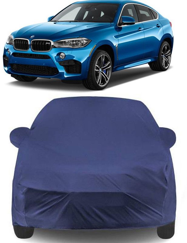 Genipap Car Cover For BMW New X6 (With Mirror Pockets)  (Blue)
