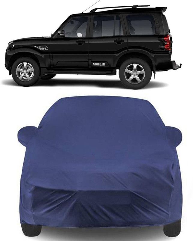 Ascension Car Cover For Mahindra Scorpio (With Mirror Pockets)  (Blue)