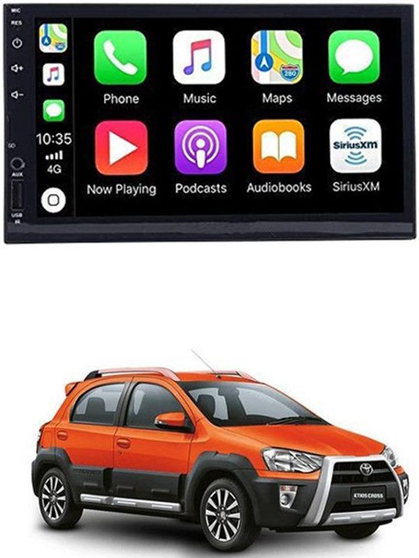 MATIES 7 INCH Full Double Din Car Screen Stereo Media Player Audio Video Touch Screen Stereo Full HD with MP3/MP4/MP5/USB/FM Player/WiFi/Bluetooth & Mirror Link For Etios Cross Car Stereo  (Double Din)