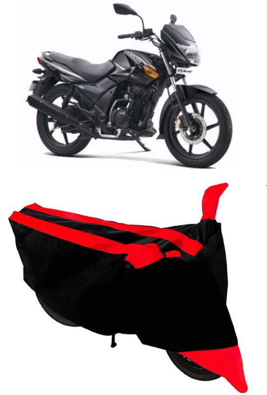 HEMSKAR Waterproof Two Wheeler Cover for TVS  (Flame DS 125, Red, Black)