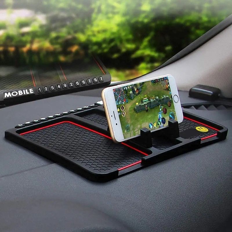 ANTONIS Car Mobile Holder for Dashboard  (Black)