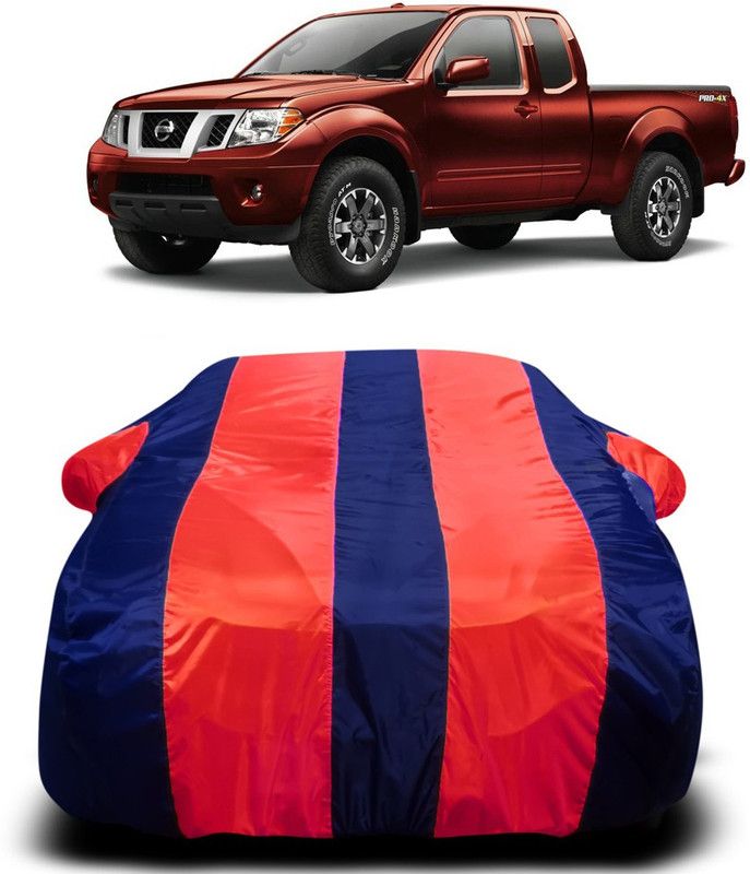 AUTOGARH Car Cover For Nissan Frontier (With Mirror Pockets)  (Red, Blue)
