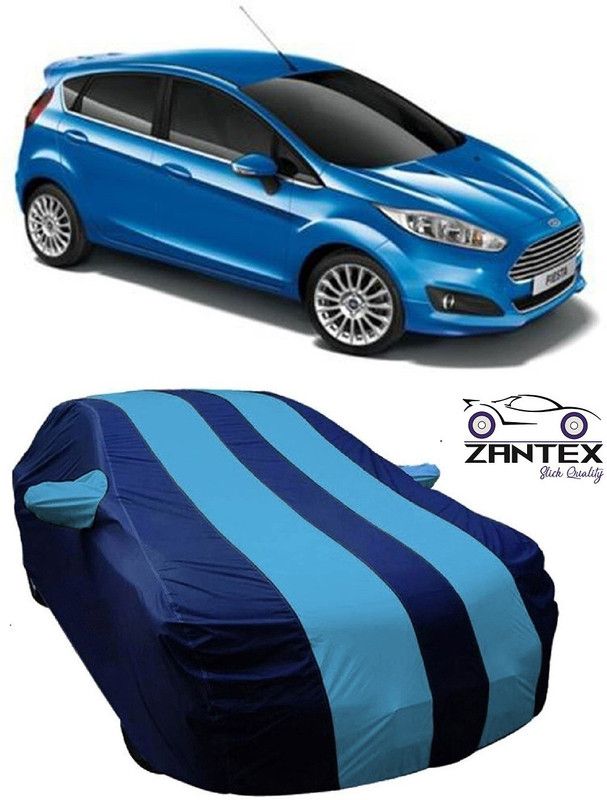 ZANTEX Car Cover For Ford Fiesta Sport (With Mirror Pockets)  (Blue)