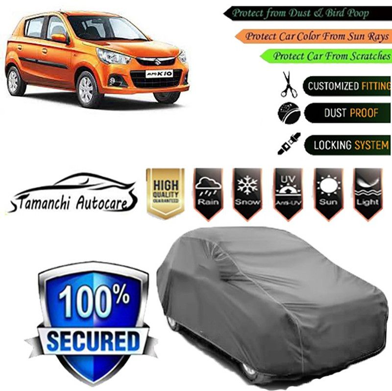 Tamanchi Autocare Car Cover For Maruti Suzuki Alto K10  (Grey)