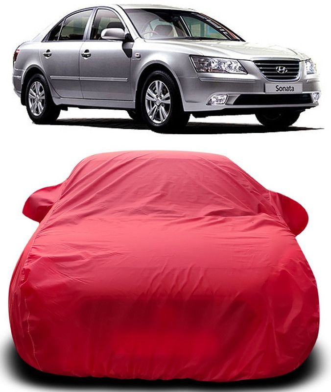 Genipap Car Cover For Hyundai Sonata Transform (With Mirror Pockets)  (Red)