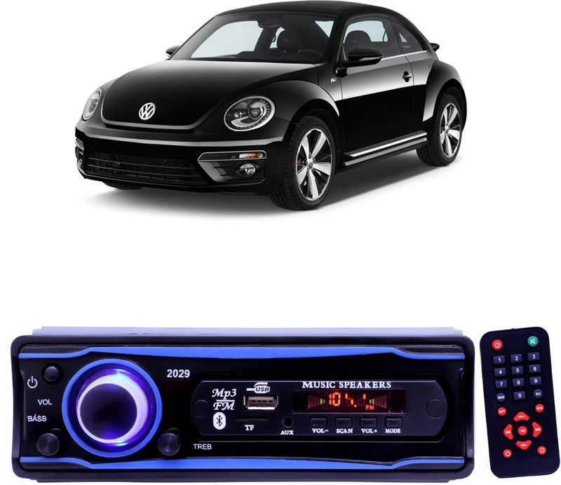 EverLand Blue 2029 USB/AUX/SD/BLUETOOTH/FM/MP3 BOOM MASTER STANDARD- E 604 Car Stereo  (Single Din)
