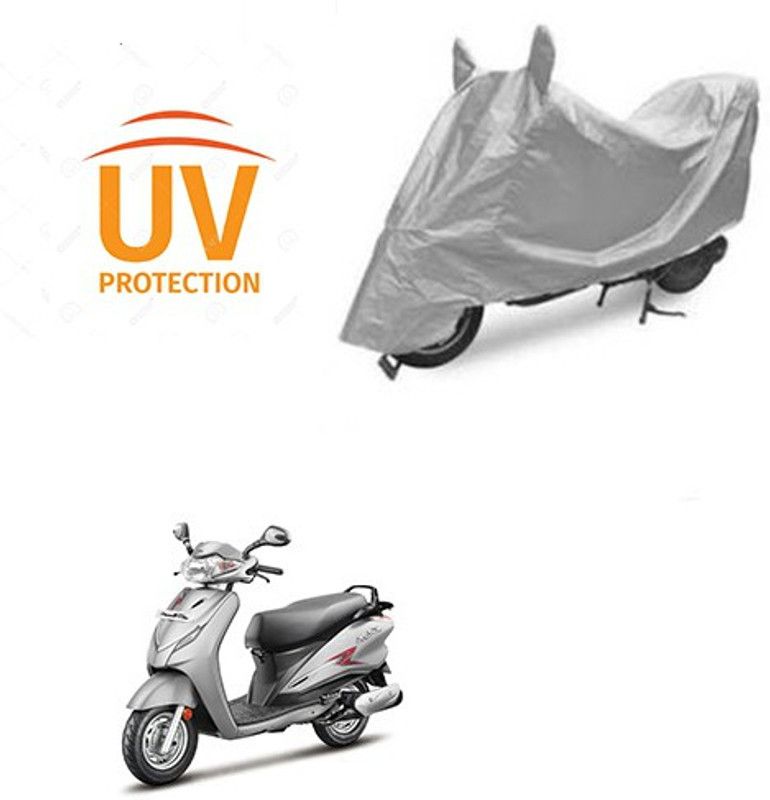 THE REAL ARV Waterproof Two Wheeler Cover for Hero  (Moto Corp Duet, Silver)