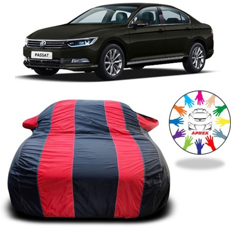 APNEK Car Cover For Volkswagen Passat (With Mirror Pockets)  (Red, Blue)