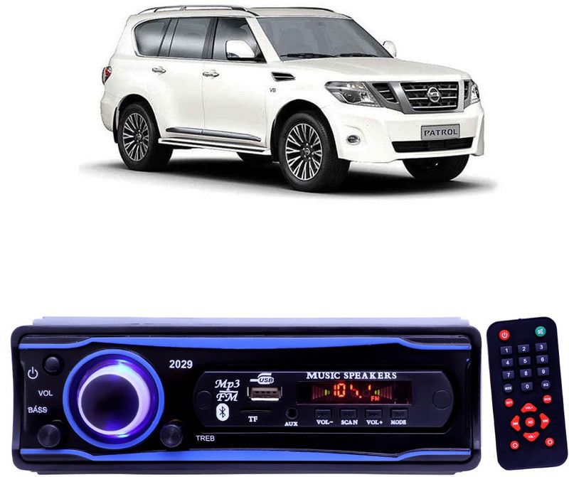 EverLand Blue 2029 USB/AUX/SD/BLUETOOTH/FM/MP3 BOOM MASTER STANDARD- E 447 Car Stereo  (Single Din)