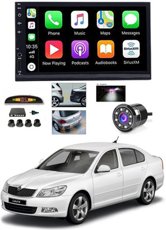 RKPSP 7 INCH Full Double Din Car Screen Stereo Media Player Audio Video Touch Screen Stereo Full HD with MP3/MP4/MP5/USB/FM Player/WiFi/Bluetooth & Mirror Link with Back Rear Camera & Black Sensor For Laura Car Stereo  (Double Din)