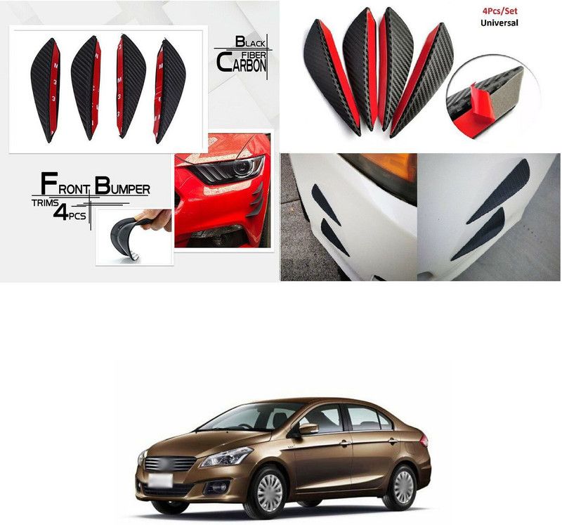 XZRTZ Car Side Air Flow Vent Fender Cover Intake Grille Sticker Universal 422 Car Beading Roll For Bumper  (13 m)