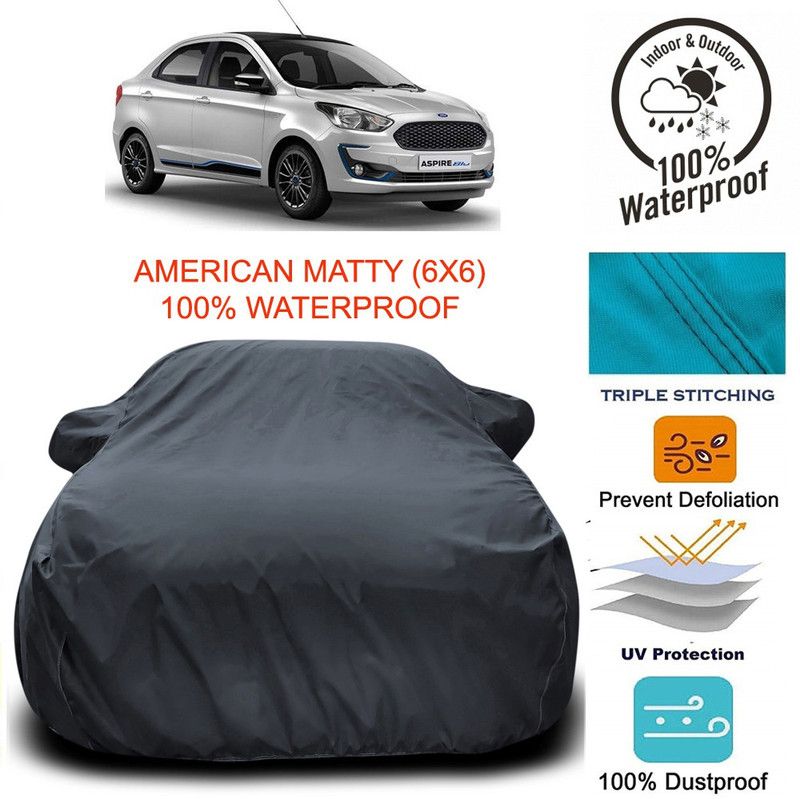 Dvis Car Cover For Ford Figo Aspire (With Mirror Pockets)  (Grey)