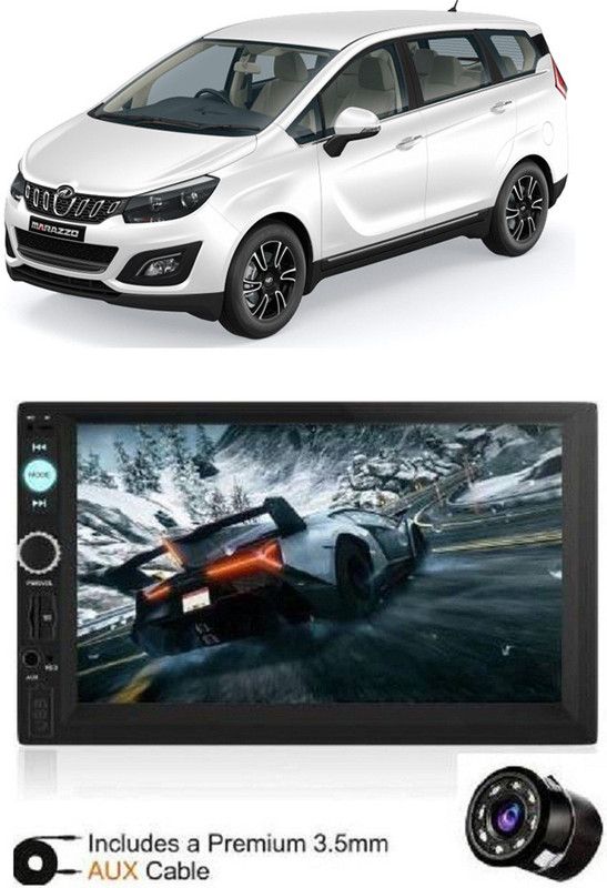 Dvis 7Inch HD DoubleDin TouchScreen with Rear View Camera Support With Camera D-356 Car Stereo  (Double Din)