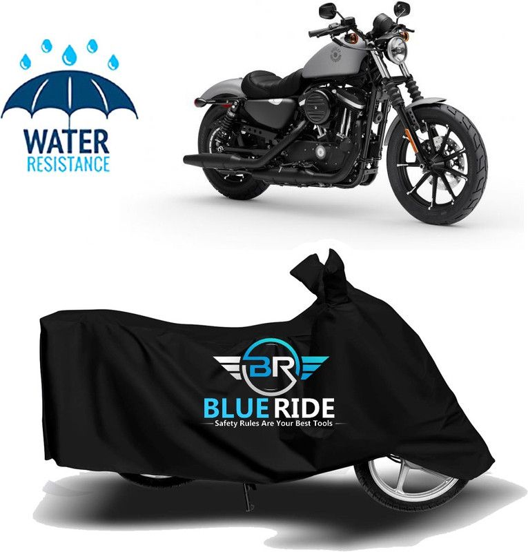 BLUERIDE Two Wheeler Cover for Harley Davidson  (Iron 883, Black)
