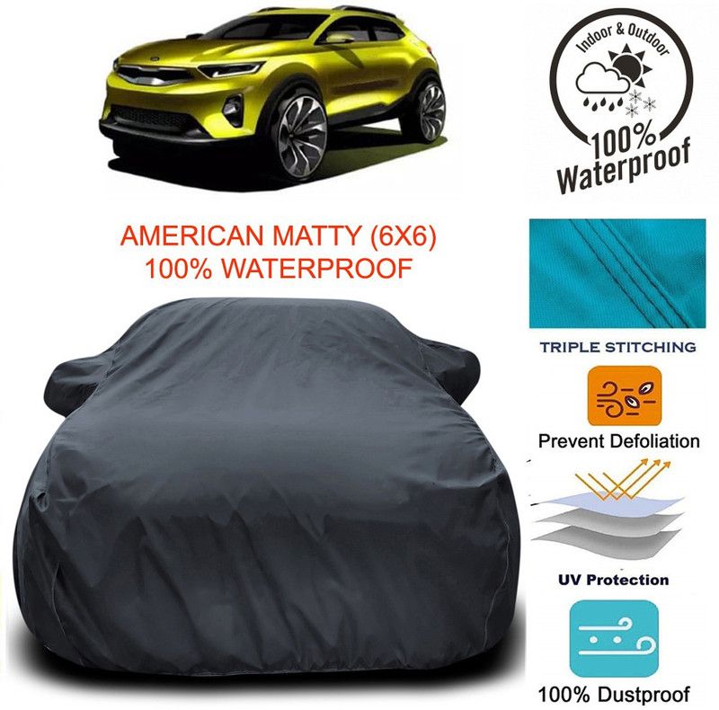 Dvis Car Cover For Kia QYI (With Mirror Pockets)  (Grey)