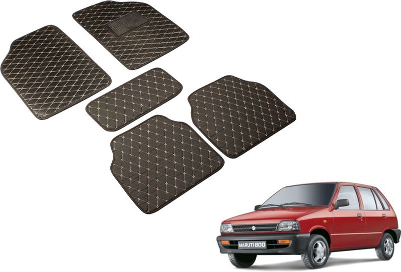 Auto Hub Leatherite Standard Mat For Maruti Suzuki 800  (Black)