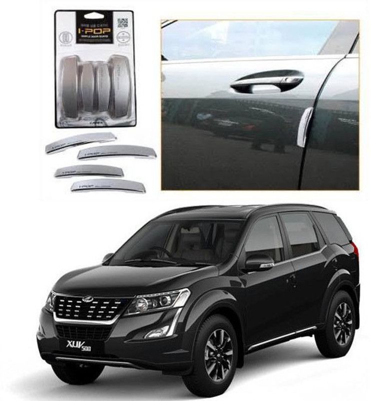 ACCESSORIQUE Plastic Car Door Guard  (Silver, Pack of 4, Mahindra, XUV 500)